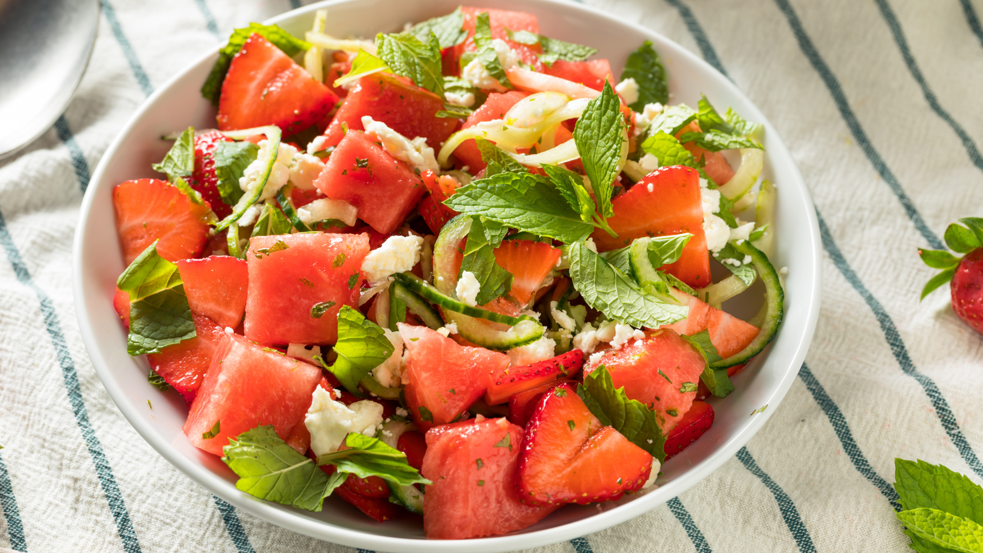 REFRESHING WATERMELON FETA SALAD – La Panza Olive Oil